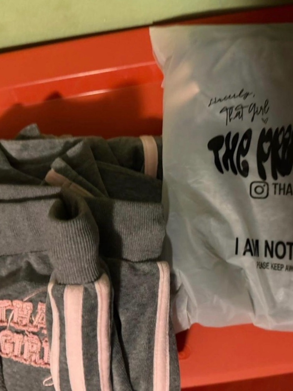 Gray & Pink 2 Pc Set - Picture 3 of 3